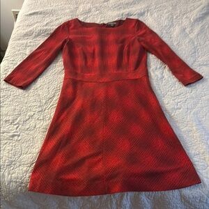 Signature Vibrant Red Long Sleeve Dress